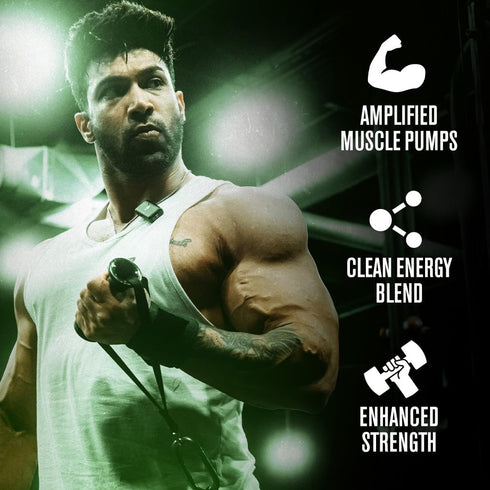 Jacked Factory NITROSURGE Pre Workout Supplement - Watermelon, 30 Servings, Clear Focus, Intense Pumps, NO Booster &
