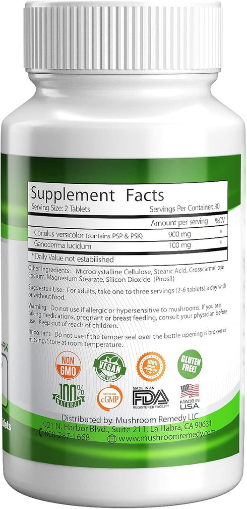 PRO-Immune Gold, Best Immune Support, Clinically Studied Mushroom Extract, Antioxidant Supplement, 60 Tablets