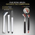 The Crown Choice Small Cleaning Brush Set: 3pcs Household Cleaning Brushes for Bathroom, Shower, Tile & Kitchen