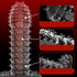MENABLE Penis Sleeve Cock Sleeve Adult Sex Toys for Men, Transparent Penis Extender Girth Extension Enhancer