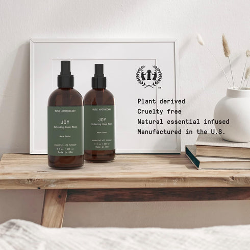 Muse Apothecary Room Ritual - Christmas Room Spray | Aromatic Relaxing Mist | Infused with Essential Oils - 8 oz, Warm