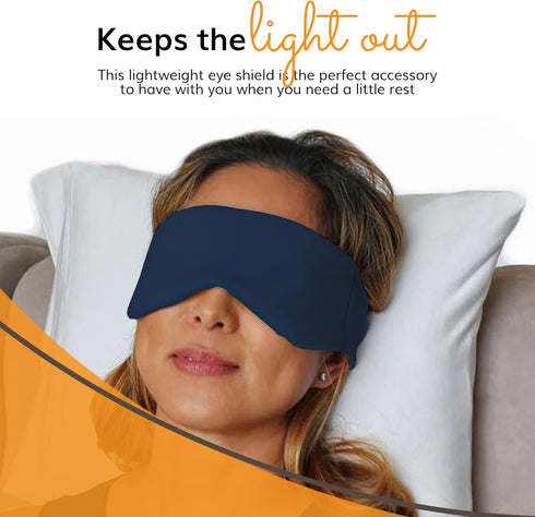 Happyluxe Escape Sleep Mask, Buttery Soft Eye Mask for Sleeping, Machine Washable, Navy Blue