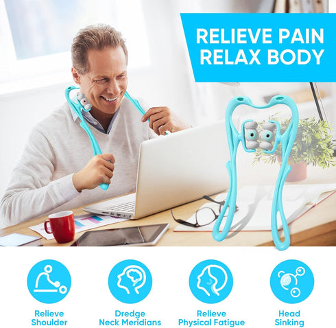Voronajj 6 1216) Neck Massager, Trigger Point Roller, Massager for Pain Relief Deep Tissue, and Shoulder Tool