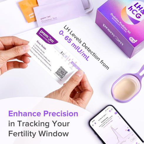 Kit40 10 40LH+10HCG Premom Quantitative Ovulation Predictor Ovulation Tests + Pregnancy Tests - Advanced Ovulation Test