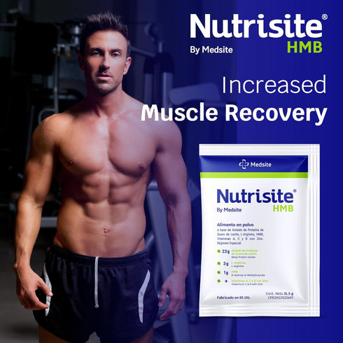 Nutrisite HMB – Special Medical Purpose Food – Modular Powdered Formula Based on Whey Protein Isolate, L-Arginine, HMB, Vitamins A, C, D, and Zinc – 31.5 G (1.11 Oz)