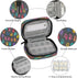 Skerhhux 7 Colorful Paw Art Pill Case Travel Pill Organizer Weekly Day Portable with Zipper Medicine Box Pill Case