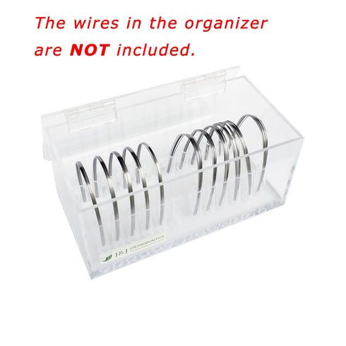 J&J Ortho Orthodontic Arch Wire Holder Organizer Box with Lid, 12 Sizes