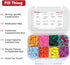 8 Compartment Large Pill Case with Airtight Seal, Adjustable Dividers, Waterproof Med Box with Medication Map (Clear -
