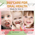 Foam Toothpaste for Kids with Fruit Flavor, Toddler Foam Toothpaste for U Shaped Toothbrush, 4 Pack