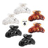 RC ROCHE ORNAMENT 6Pcs Women's Vintage No Slip Strong Hold Sectioning Styling Power Hair Accessories (Medium Clear