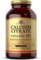 Solgar Calcium Citrate with Vitamin D3, 240 Tablets - Supports Musculoskeletal & Nervous Systems, Non-GMO, Gluten Free