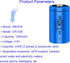 JNKXIXI CR123A 3V CR17345 123A1500mAh (2) Lithium Battery li-ion