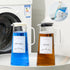 50oz Laundry Detergent Dispenser - 2Pcs Glass Dispenser for Bleach, Fabric Softener, Liquid Laundry Soap