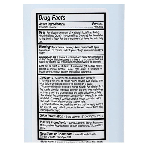 Hongo Killer Antifungal Powder - Athlete's Foot Treatment