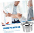 Stainless Steel Spittoon with Cover Durable Elderly Potty Urinal for Boy Girl and Adults Portable Chamber Pot for Home