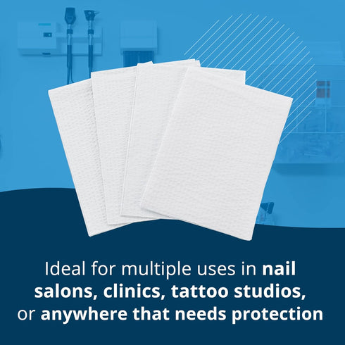 Avalon Papers Professional Towels - White, 13" x 18" (Pack of 500) - Waffle Embossed 3-Ply Tissue