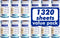 Lint Rollers for Pet Hair - Extra Sticky, 1320 Sheets (12 Refills Mega Value Set) for Clothes, Furniture, Carpet