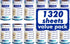 Lint Rollers for Pet Hair - Extra Sticky, 1320 Sheets (12 Refills Mega Value Set) for Clothes, Furniture, Carpet