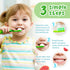 Smddx 2-3 2.1 oz (60g) (2 Pack, Fluoride-Free Baby Toothpaste for Ages Natural Fruit-Flavored Mild Formula Pea-Sized