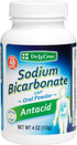 De La Cruz Pure Sodium Bicarbonate, USP Grade Baking Soda, 100% Pure, Aluminum Free Antacid Powder, 4 OZ