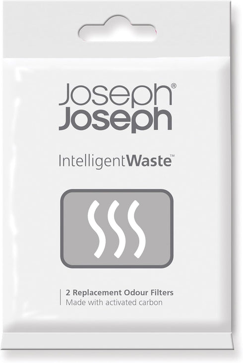Joseph Joseph Intelligent Waste Replacement Carbon Odor Filters for Totem Titan Compost Bin, 2 Count (Black)