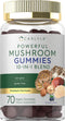 Carlyle Mushroom Supplement Gummies | 70 Vegan Gummies | 10-in-1 Blend |
