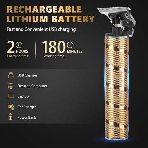 Ufree Hair Trimmer & Beard Trimmer for Men, Electric Razor Shavers, T Blade Precision Edgers for Hair Cutting