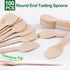 LotFancy Disposable Wooden Spoons, 250Pcs 6.25 inch Biodegradable Eco-friendly Birchwood Cutlery