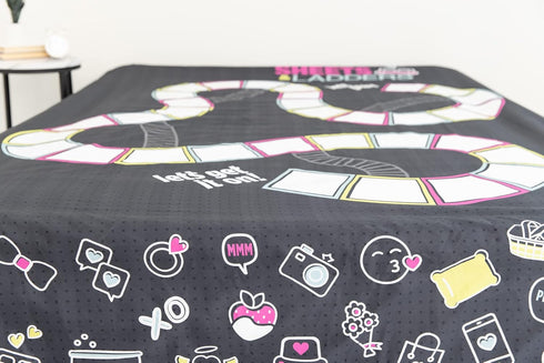 Sheets & Ladders Couples Intimacy Game - for King Size Bed