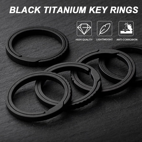 TISUR Keychain Pill Holder with Titanium Rings - Essential Health Accessory