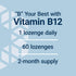 Life Extension B12 Elite - 60 Lozenges with Adenosylcobalamin and Methylcobalamin for Brain Health