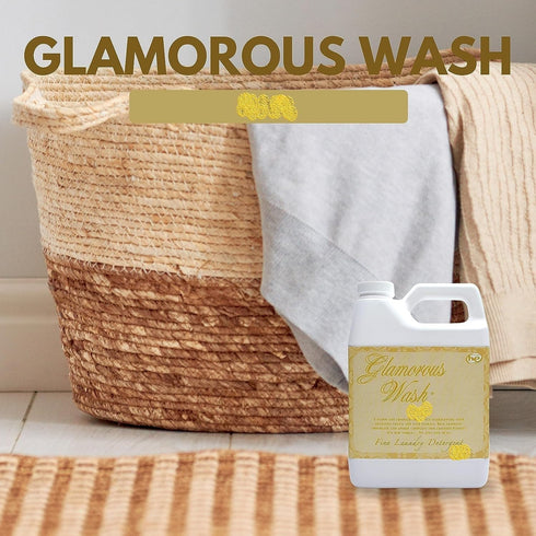 Tyler Glam Wash Laundry Detergent, Diva, 32 oz, Liquid, HE Safe with Dryer Sachet Pouch