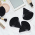 WSYUB Blender Puff, 4Pcs Pure Cotton Face Soft Triangle Wedge Makeup Pad for Undereye - Black