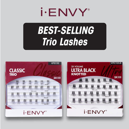 iEnvy Kiss Trio Lashes Adhesive, Medium, Ultra Black