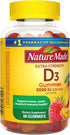 Nature Made Extra Strength Vitamin D3 5000 IU, Dietary Supplement for Bone, Teeth, Muscle Health, 80 Gummies