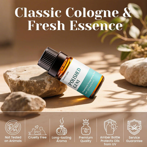 Set (6x10ML) Fragrance Oil, Cologne Oils for Men, Aromatherapy Essential Oils for Candle & Soap Making - Luxe Empire