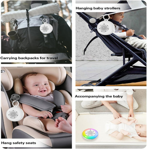 ZEXKENS 22 White Noise Machine for Adults: Calming Sounds, Portable Sleep Soother with Night Light & Travel Case