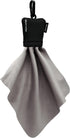 SPUDZ Classic Microfiber Lens Cleaner, Clip-On Pouch, Washable, Black, 6 x 6 Inch