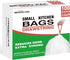 2.6 Gallon Drawstring Trash Bags, 100 Count Multifold Roll Garbage Bags for Home Office Bathroom Kitchen