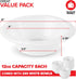 Stock Your Home (240 Pack) 12 oz Elegant White Plastic Bowls for Parties Small Disposable Bowl for Fancy Dinner or Cocktail Party, Soup and Salad, Thick and Sturdy by Stock Your Home