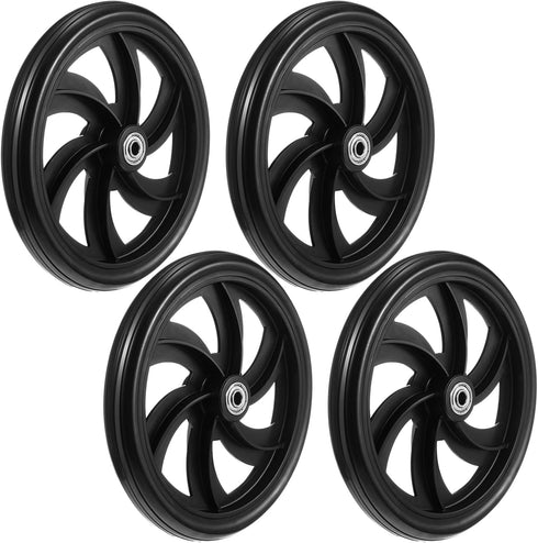 4 Sets Replacement Wheelchair Wheels for Walkers 7.5 Inch Wheelchair Front Wheels