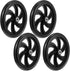 4 Sets Replacement Wheelchair Wheels for Walkers 7.5 Inch Wheelchair Front Wheels