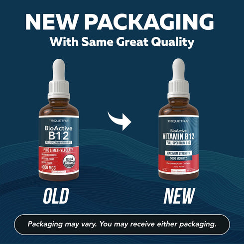 BioActive Vitamin B12 5000 mcg | Sublingual Cherry Flavor, Organic, Vegan | 3 BioActive Forms B12, 60 Servings