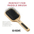 Kent PF18 Medium Cushion Paddle Brush - Detangling for Fine, Long, Thick, Curly Hair, Scalp Massager, Made in England