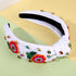 Summer Headband for Women, Beaded Flower Palm Leaf Watermelon Fruit Headband, Rhinestone Jeweled Boho Accessories