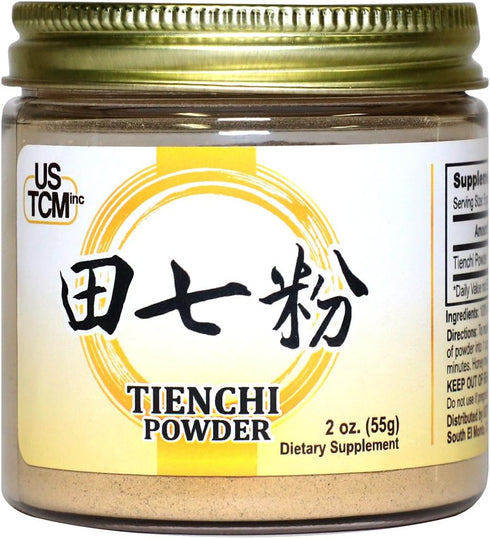 100% Pure Tienchi Powder Pseudoginseng Notoginseng Sanqi Powder 120mesh (2oz)