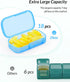 ZIKEE 7 Packs Extra Large Pill Organizer, Portable Pill Box 7 Day for Pocket, Purse, Weekly Pill Case with Dual-Protection Design, Pill Container for Medication, Vitamin, Fish Oil, Supplement, Black
