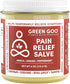 Green Pain Relief Skin Salve, All-Natural Formula for Arthritis, Sore Muscles & Bruises, 4 oz jar, Rapid Relief