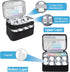 Medicine Organizer Bag, Dual Layers Pill Bottle Organizer Storage Bag with Adjustable Divide, Medication Travel Bag
