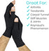 Vive Fingerless Arthritis Gloves for Men & Women, Copper Infused Fabric for Therapeutic Compression